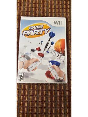 Game Party For Nintendo Wii - Midway - Skill & Trivia Games - Complete With Disc